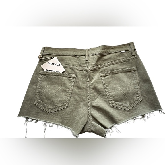 #5 NWT MOTHER Denim The Dodger Short Short Fray in Mermaid - Picture 6 of 7